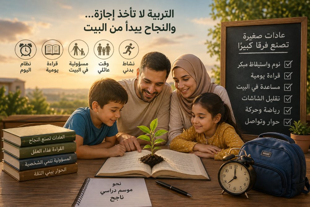 رسائل لكل أب وأم: الرسالة الأولى: لا تجعلوا العطلة الدراسية عطالة تربوية
